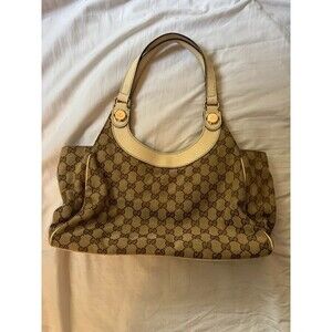Gucci Canvas Charmy Hobo Bag